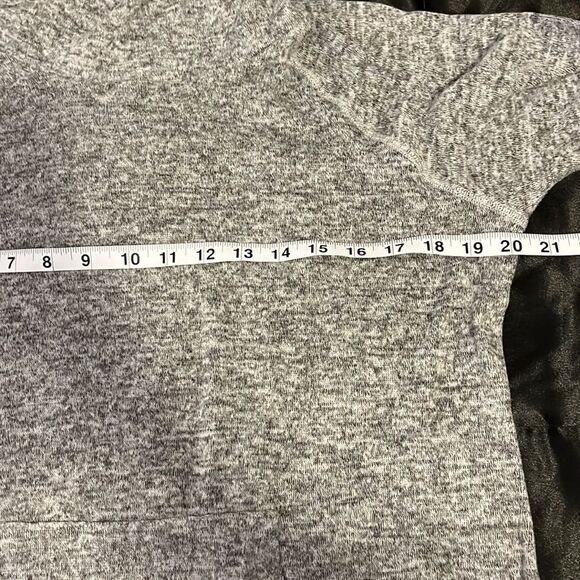 No Comment Heathered Gray Cowl Neck Sweater Top Size 1X - Picture 9 of 10